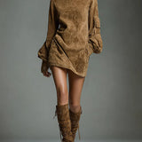 Marlowe | Vintage Suede Mini Dress