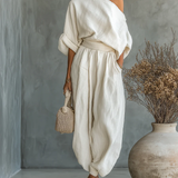 Eleonora - Elegant One-Shoulder Two-Piece Set