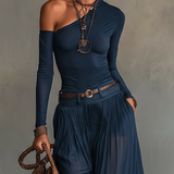 Monika – Navy Slimming Tulle Set