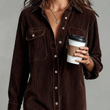 Isabel | Classic Corduroy Midi Dress