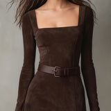 Ainsley | Leather Maxi Dress