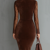 Aurora | Elegant Velvet Dress