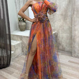 Cecelia - One Sleeve Maxi Dress