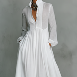 Alisa | Minimalist linen maxi dres