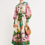 Dorthe - Elegant Italian Maxi Dress