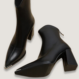 Michaela | Chrome Tip Boots