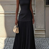 Boho Chic Maxi Dress – Elegant Pleated Design for Summer Events
