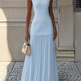 Boho Chic Maxi Dress – Elegant Pleated Design for Summer Events
