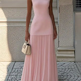 Boho Chic Maxi Dress – Elegant Pleated Design for Summer Events