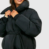 Belted Luxe Puffer Jacket