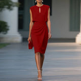 Elegant Retro Dress – Stylish Sleeveless High Waist for Summer Parties