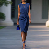 Elegant Retro Dress – Stylish Sleeveless High Waist for Summer Parties