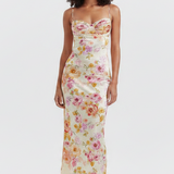 FIORELLA - Charming Floral Maxi Dress