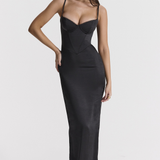 RUBINA - Satin Maxi Dress