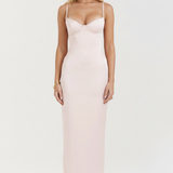 RUBINA - Satin Maxi Dress