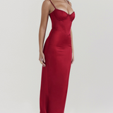 RUBINA - Satin Maxi Dress