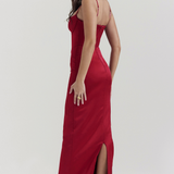 RUBINA - Satin Maxi Dress