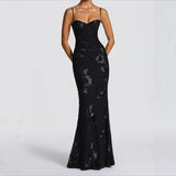 Floral Evening Dress – Elegant Backless Design for Wedding Guest or Special Occasions