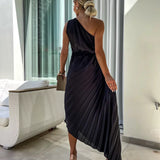 Lizbeth - Flower Shoulder Maxi Dress