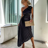 Lizbeth - Flower Shoulder Maxi Dress