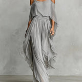 Freya | Off-Shoulder Chiffon Two-Piece Set