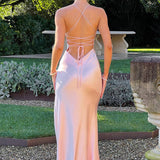 Natalie - Satin Maxi Dress