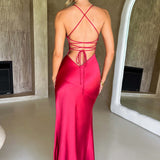Natalie - Satin Maxi Dress