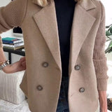 Olivia – Double-Breasted Knit Blazer