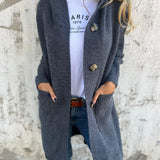 Frida - Elegant long knit cardigan