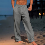 Luxe Linen Men's Pants – Breathable Casual Summer Style