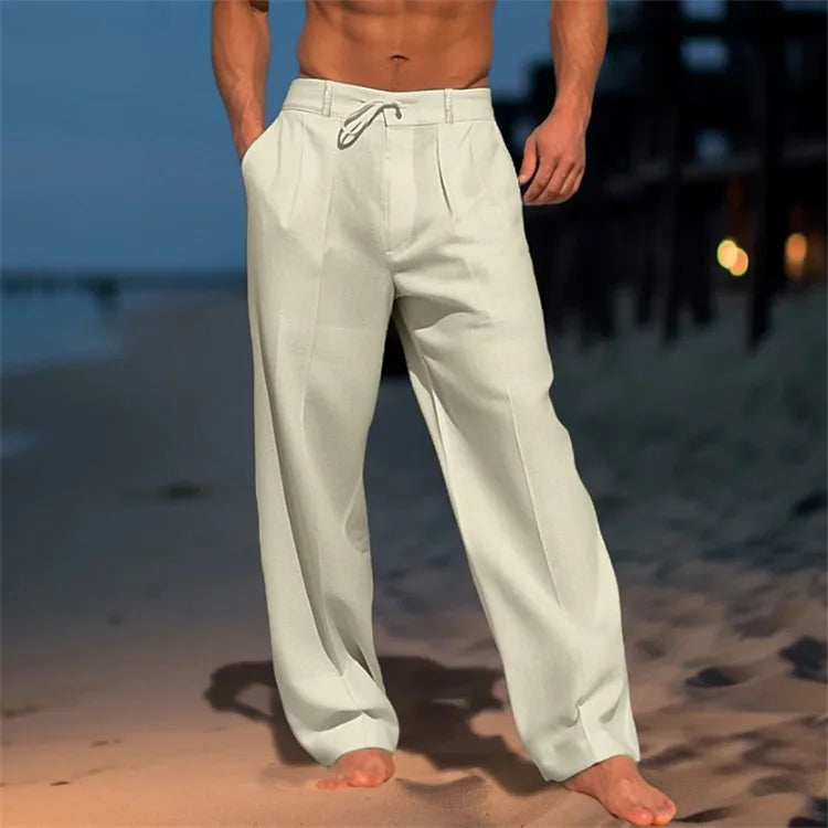 Luxe Linen Men's Pants – Breathable Casual Summer Style