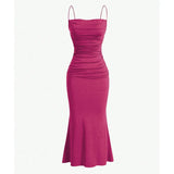 Maxi Dress – Elegant Spaghetti Strap Summer Wedding Guest Outfit