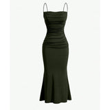 Maxi Dress – Elegant Spaghetti Strap Summer Wedding Guest Outfit