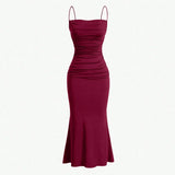 Maxi Dress – Elegant Spaghetti Strap Summer Wedding Guest Outfit