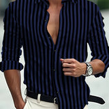 Men's Casual Button Down Shirt – Lightweight Solid Color Long Sleeve Top