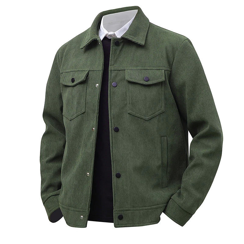 Men's Casual Corduroy Jacket – Stylish Versatile Outerwear for All Seasons