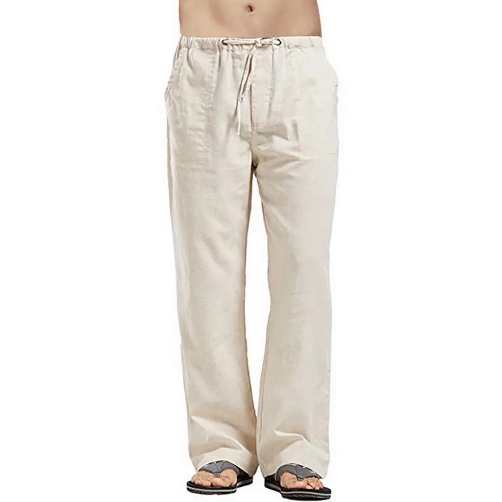 Men's Casual Linen Pants – Breathable Summer Comfort