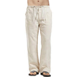 Men's Casual Linen Pants – Breathable Summer Comfort
