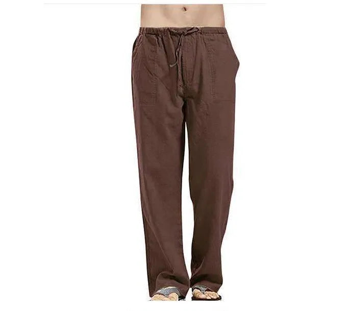 Men's Casual Linen Pants – Breathable Summer Comfort
