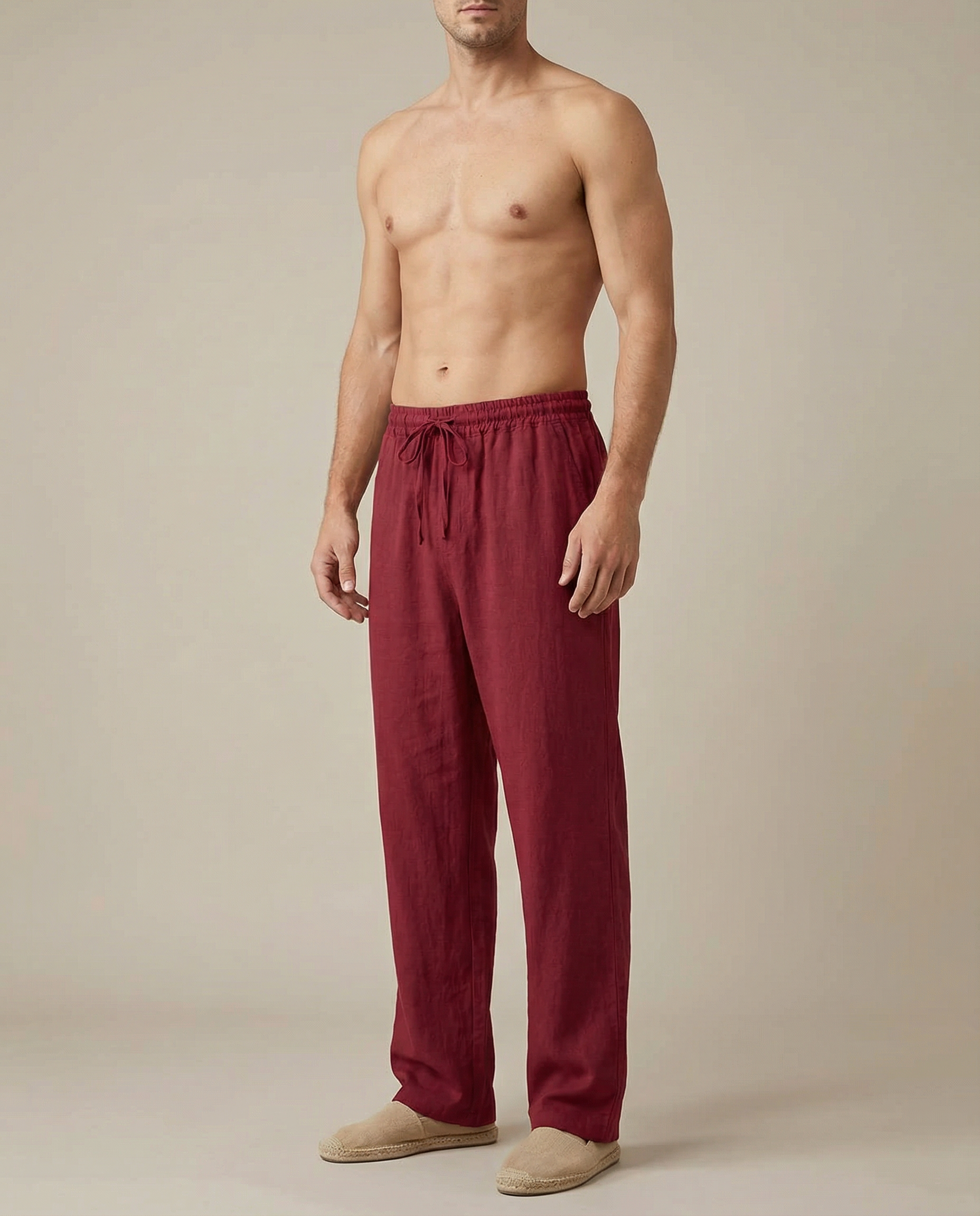 Men's Casual Linen Pants – Breathable Summer Comfort
