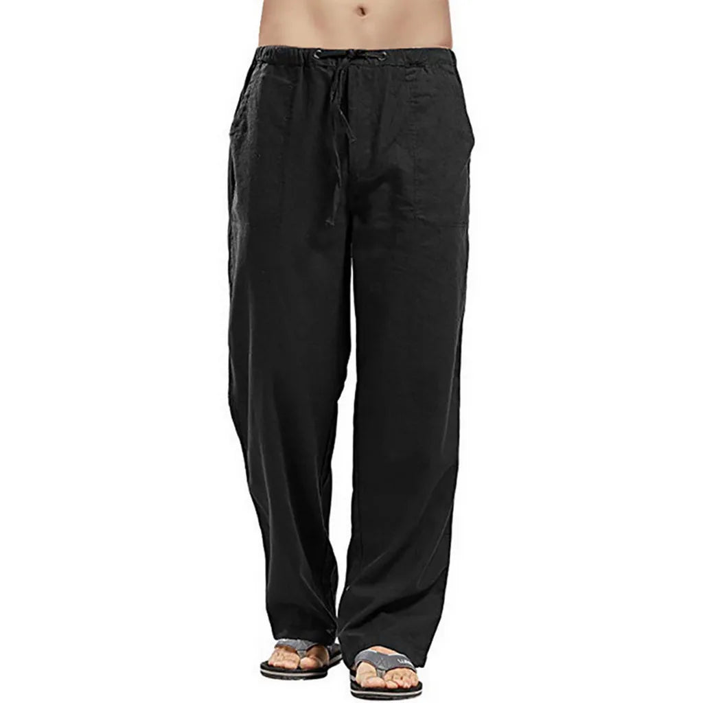 Men's Casual Linen Pants – Breathable Summer Comfort