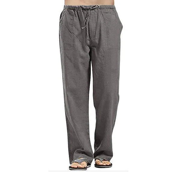 Men's Casual Linen Pants – Breathable Summer Comfort