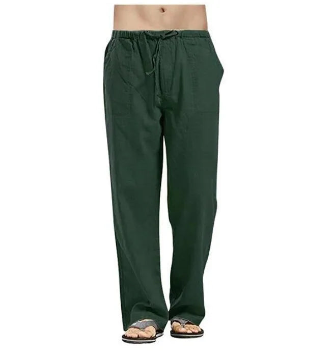 Men's Casual Linen Pants – Breathable Summer Comfort