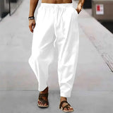 Men's Casual Linen Pants – Breathable Wide-Leg Design for Comfort