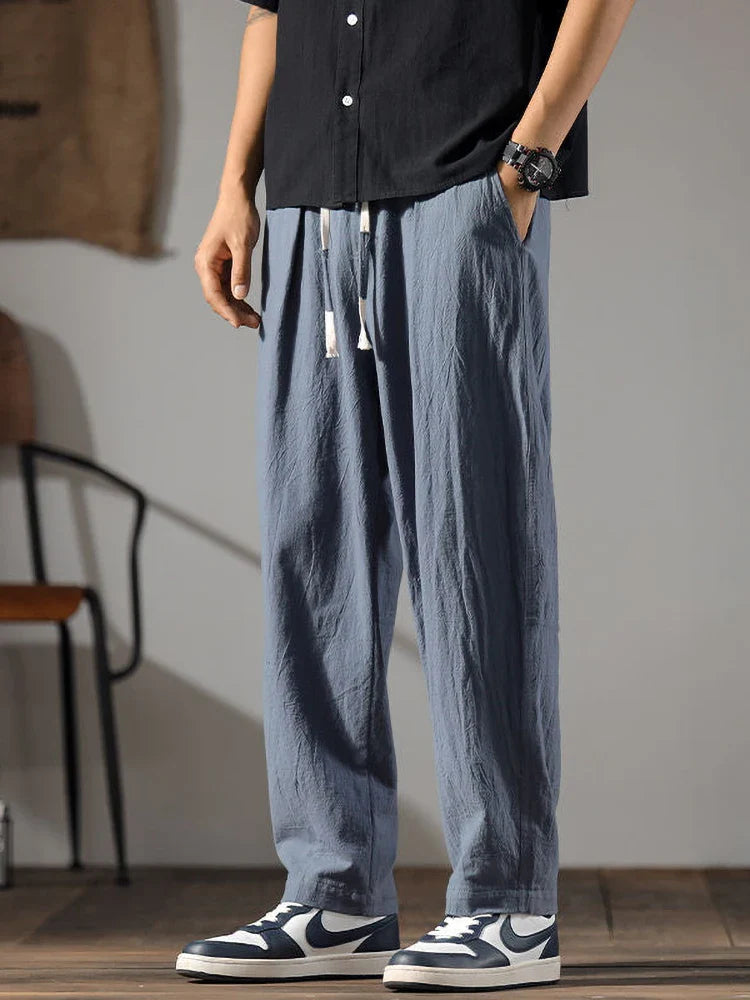 Men's Casual Linen Pants – Lightweight Summer Comfort