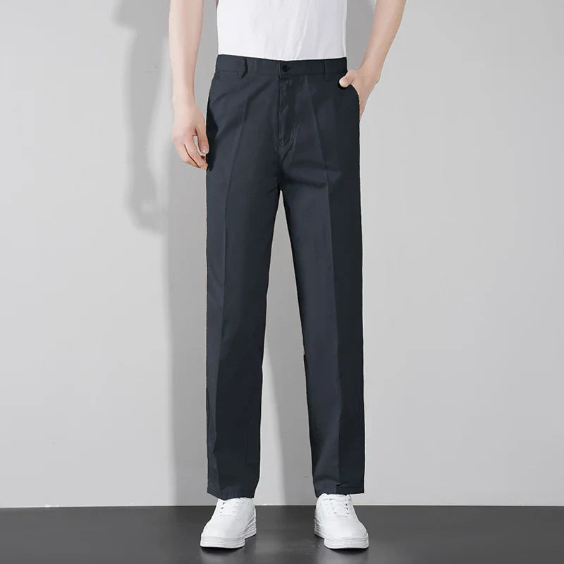 Men's Classic Chinos – High Waist Comfortable Trousers for Versatile Style