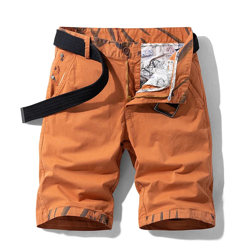 Men's Cotton Cargo Shorts – Relaxed Fit with Practical Pockets for Casual Summer Adventures