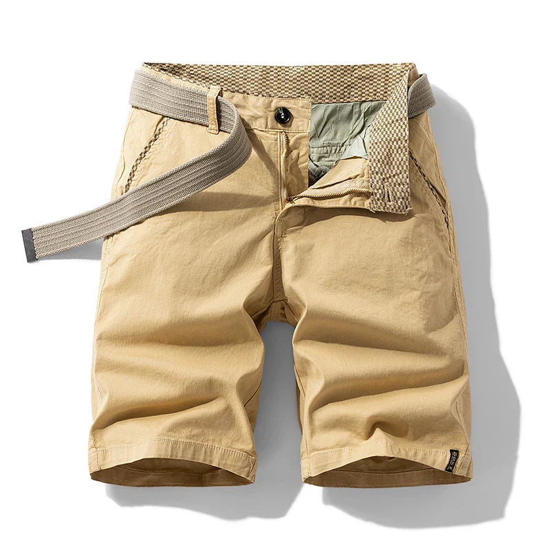 Men's Cotton Cargo Shorts – Relaxed Fit with Practical Pockets for Casual Summer Adventures