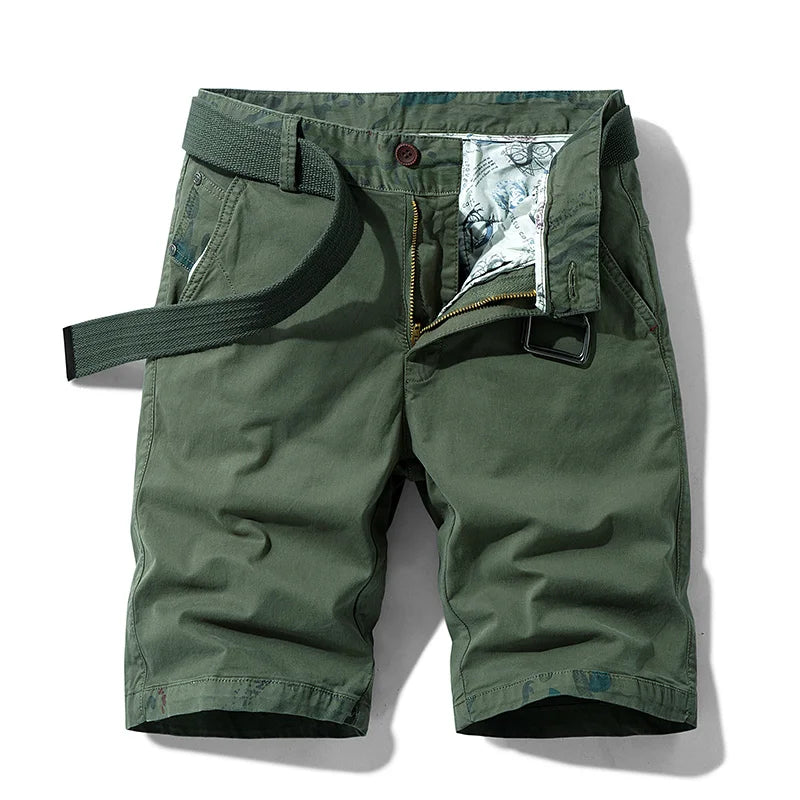 Men's Cotton Cargo Shorts – Relaxed Fit with Practical Pockets for Casual Summer Adventures