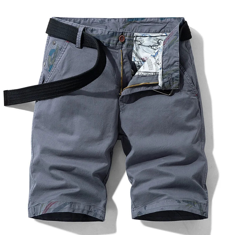 Men's Cotton Cargo Shorts – Relaxed Fit with Practical Pockets for Casual Summer Adventures